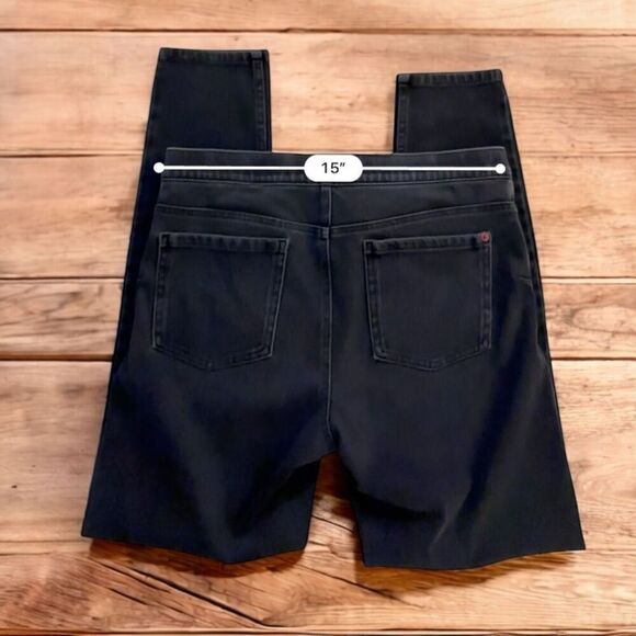 Spanx Womens L Jean-ish Stretch Leggings Black Jeggings Pull On Pants - Picture 5 of 5